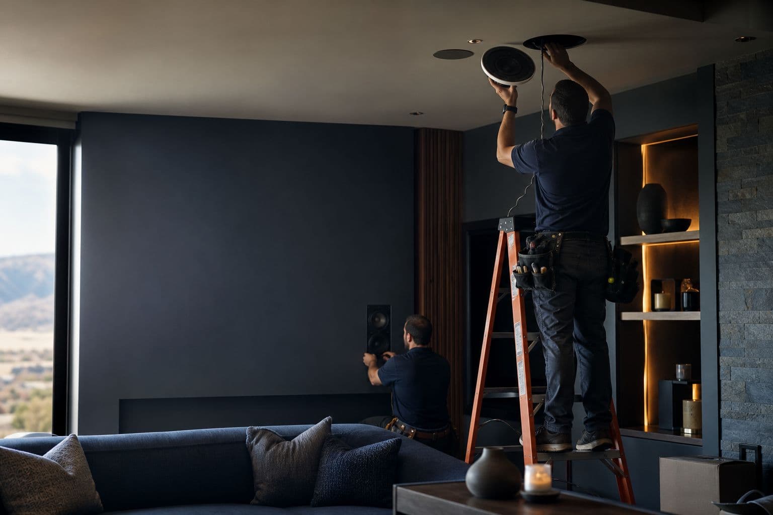 In-Ceiling & In-Wall Speaker Install