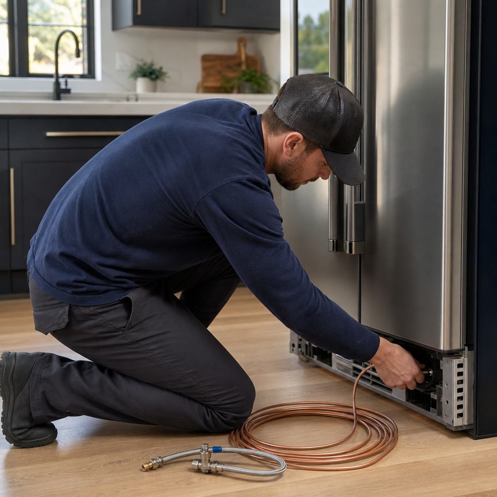Ice Maker Water Line Install