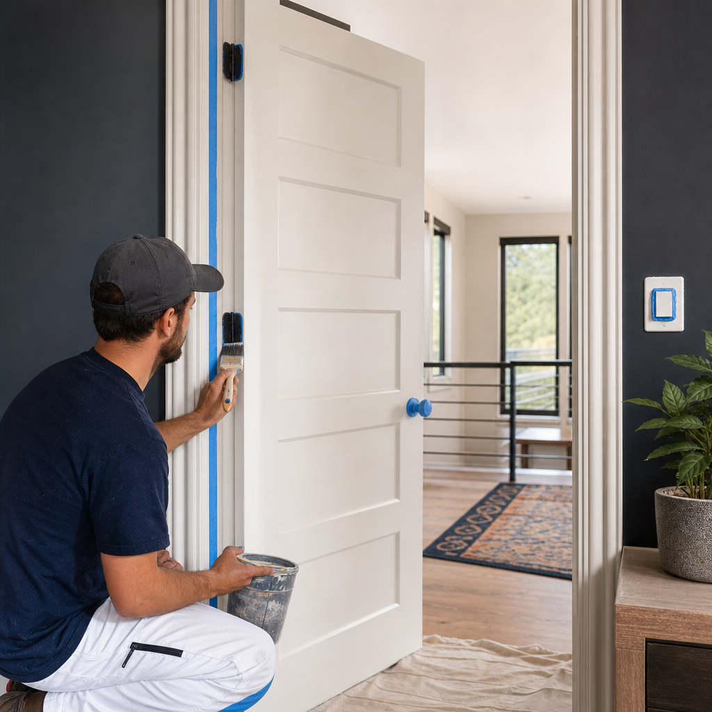 Paint Interior Door and Jamb (Per Door)