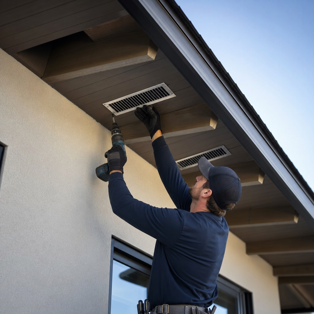 Soffit Vent Installation (Per Vent)