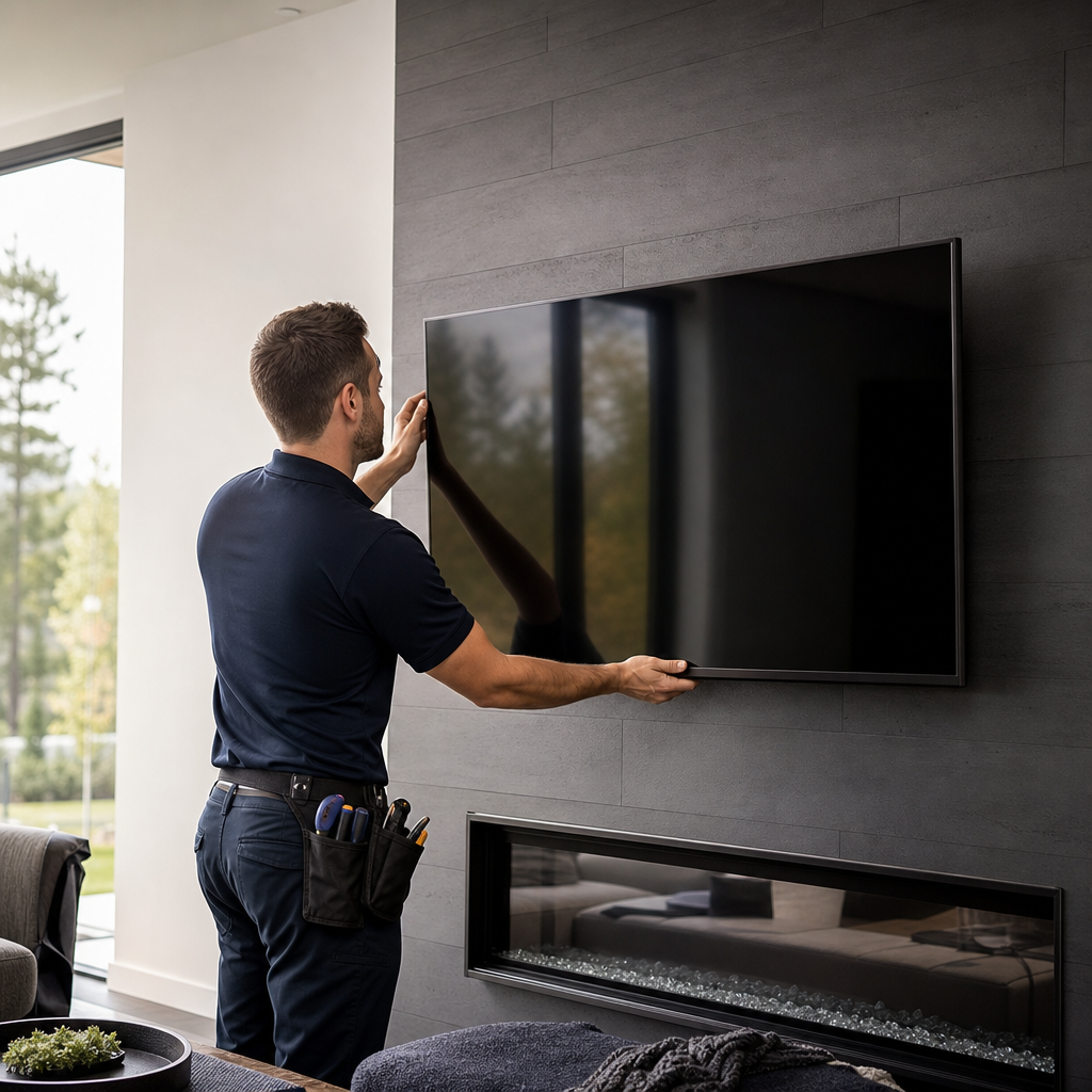 TV Mounting — Up to 55" (Standard Wall)